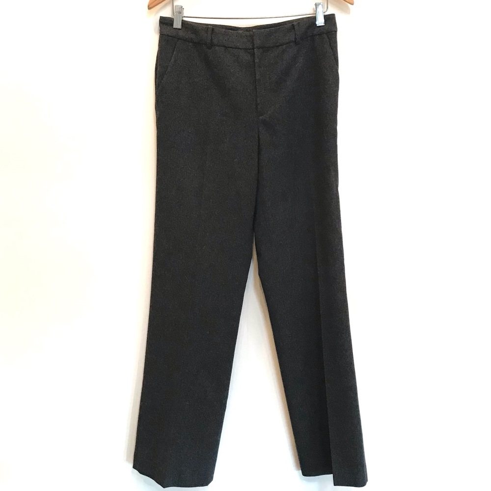 Lauren Ralph Lauren Grey Wool Pleated Slacks (8)